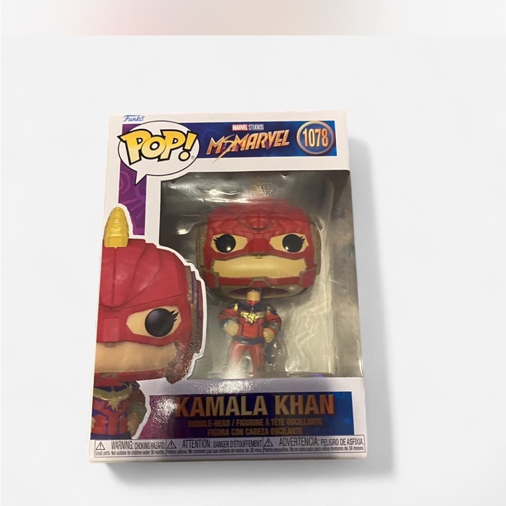 Funko Pop Ms. Marvel Kamala Khan Red and Gold Figure